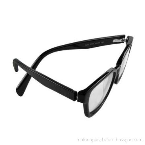 Handmade acetate frames in black for men